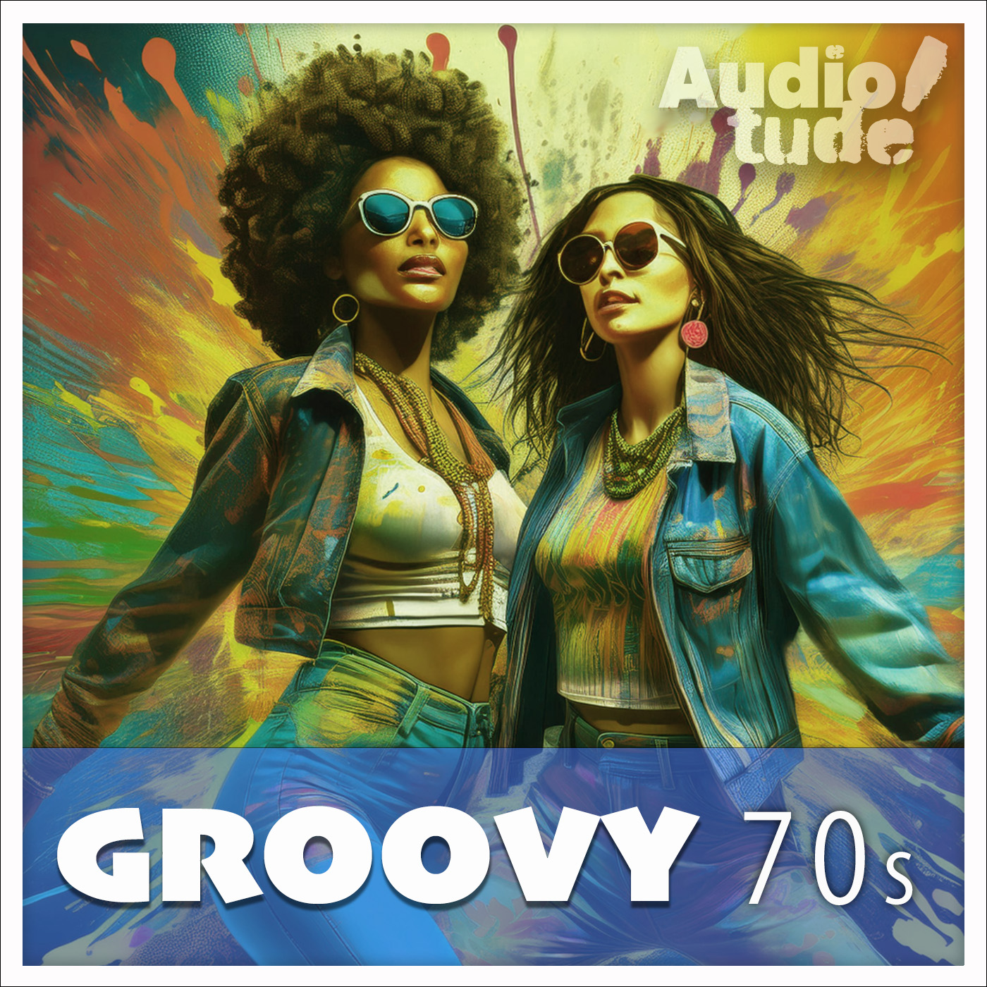 Groovy 70s art rock style production music album