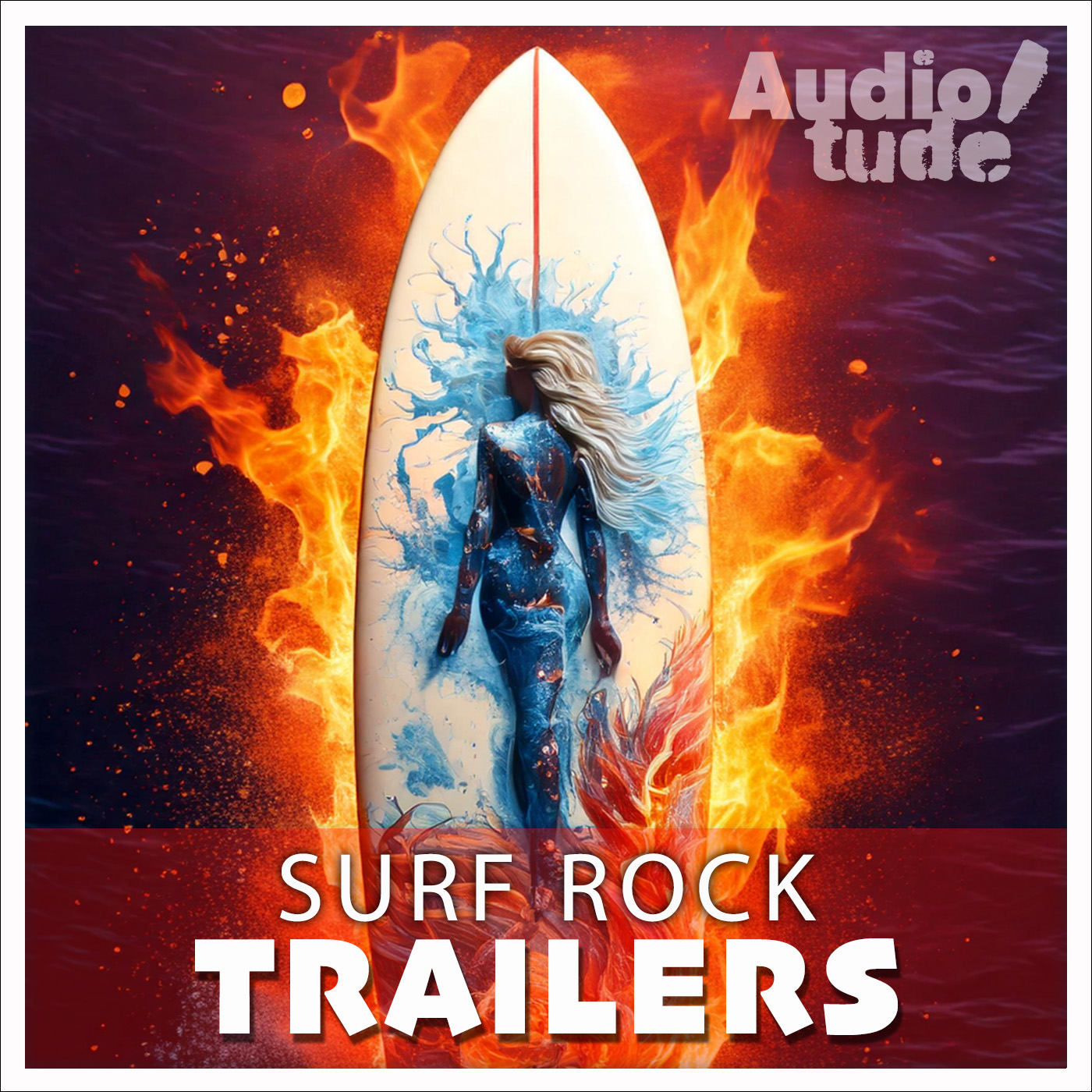 Surf rock guitar trailers album